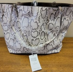 Steve Madden Snake Skin Print Tote